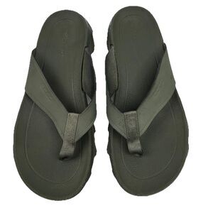 Ecco Women MX Flipsider Sandals Flip Flops Green Leather Size 38 EU